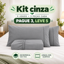 PAGUE 3 LEVE 5 — Kit 5 Jogos de Cama 3 Peças, Lençol 400 Fios com Elástico